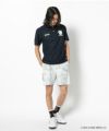 NAVY モデル:身長181cm,チェスト98cm,ウエスト76cm,ヒップ92cm,着用サイズL