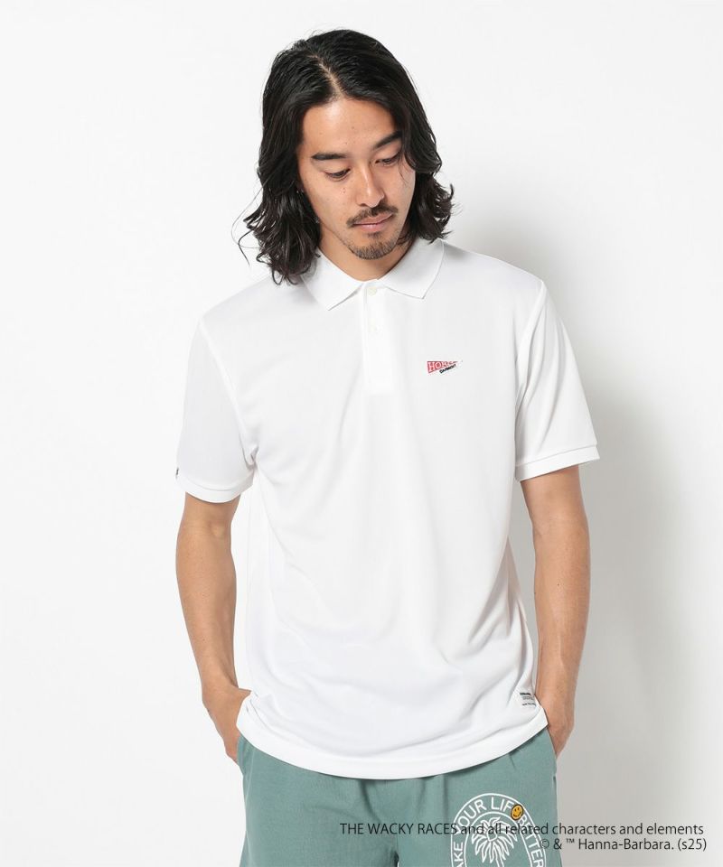 WHITE モデル:身長181cm,チェスト98cm,ウエスト76cm,ヒップ92cm,着用サイズL