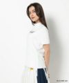 WHITE モデル:身長168cm,バスト80cm,ウエスト57cm,ヒップ89cm,着用サイズM