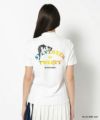 WHITE モデル:身長168cm,バスト80cm,ウエスト57cm,ヒップ89cm,着用サイズM