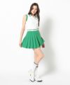 GREEN モデル:身長168cm,バスト80cm,ウエスト57cm,ヒップ89cm,着用サイズM