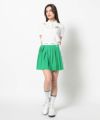 WHITE モデル:身長168cm,バスト80cm,ウエスト57cm,ヒップ89cm,着用サイズM