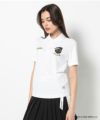 WHITE モデル:身長168cm,バスト80cm,ウエスト57cm,ヒップ89cm,着用サイズM