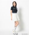 NAVY モデル:身長168cm,バスト80cm,ウエスト57cm,ヒップ89cm,着用サイズM