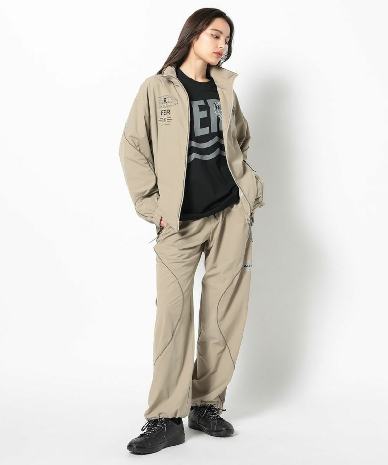 Contour Piped Wide Pants