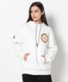 WHITE モデル:身長168cm,バスト80cm,ウエスト57cm,ヒップ89cm,着用サイズL
