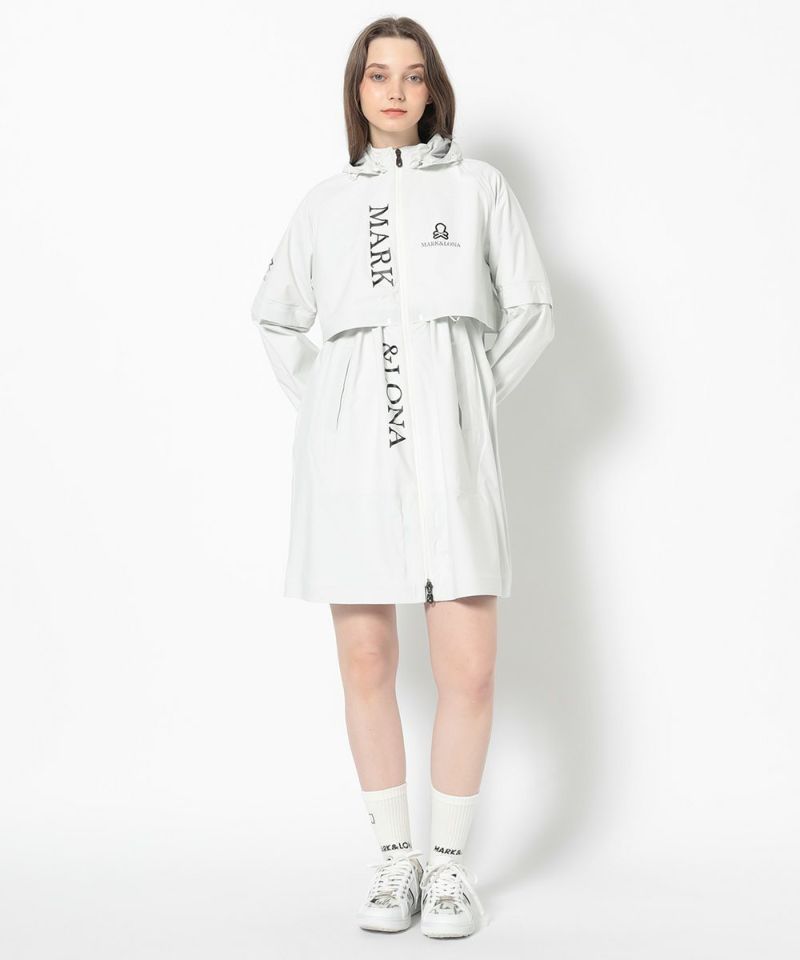 WHITE モデル:身長172cm,バスト81cm,ウエスト57cm,ヒップ88cm, 着用サイズ：M