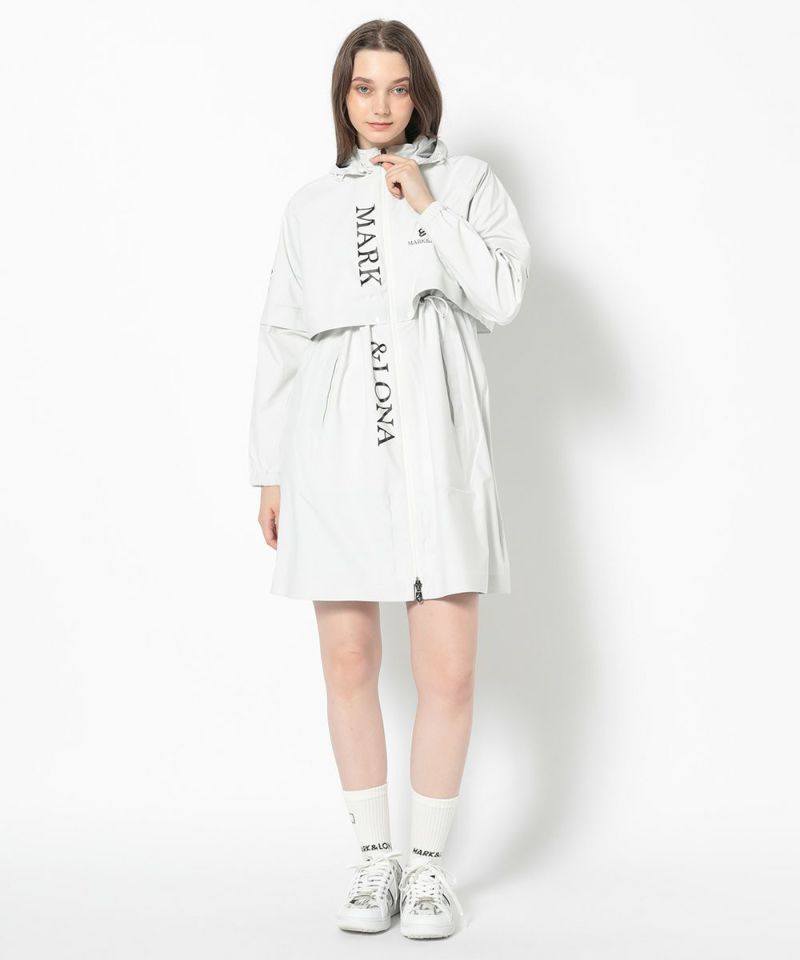 WHITE モデル:身長172cm,バスト81cm,ウエスト57cm,ヒップ88cm, 着用サイズ：M