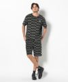 BLACK モデル:身長185cm,チェスト95cm,ウエスト75cm,ヒップ94cm,着用サイズL