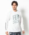 WHITE モデル:身長185cm,チェスト95cm,ウエスト75cm,ヒップ94cm,着用サイズL