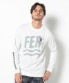 WHITE モデル:身長185cm,チェスト95cm,ウエスト75cm,ヒップ94cm,着用サイズL