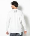 WHITE モデル:身長185cm,チェスト95cm,ウエスト75cm,ヒップ94cm,着用サイズL