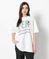 WHITE モデル:身長168cm,バスト80cm,ウエスト57cm,ヒップ89cm,着用サイズL