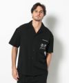 BLACK モデル:身長185cm,チェスト95cm,ウエスト75cm,ヒップ94cm,着用サイズL
