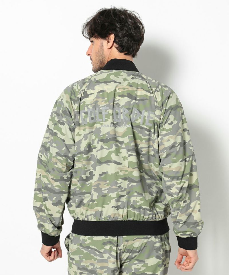 CAMO モデル:身長185cm,チェスト95cm,ウエスト75cm,ヒップ94cm,着用サイズL