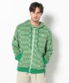 GREEN モデル:身長185cm,チェスト95cm,ウエスト75cm,ヒップ94cm,着用サイズL