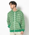 GREEN モデル:身長185cm,チェスト95cm,ウエスト75cm,ヒップ94cm,着用サイズL