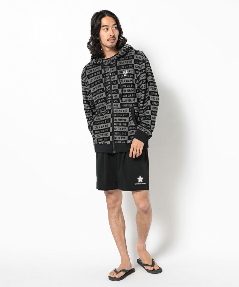 BLACK モデル:身長181cm,チェスト98cm,ウエスト76cm,ヒップ92cm,着用サイズL