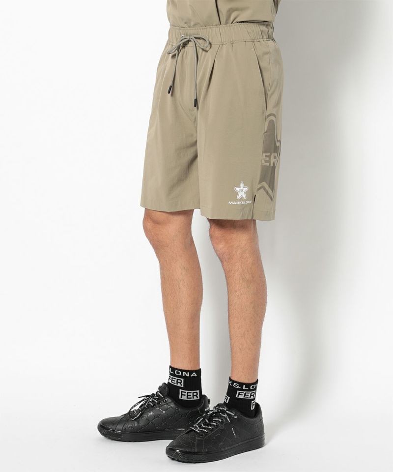 BEIGE モデル:身長185cm,チェスト95cm,ウエスト75cm,ヒップ94cm,着用サイズL
