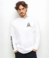 WHITE モデル身長184cm, チェスト98cm, ウエスト77cm, ヒップ93cm,着用サイズL 