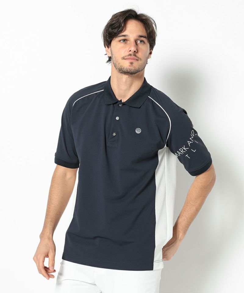 NAVY モデル:身長185cm,チェスト95cm,ウエスト75cm,ヒップ94cm,着用サイズM