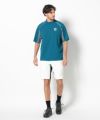 WHITE モデル:身長185cm,チェスト95cm,ウエスト75cm,ヒップ94cm,着用サイズM