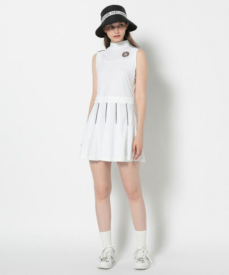 WHITE モデル:身長172cm,バスト81cm,ウエスト57cm,ヒップ88cm, 着用サイズS
