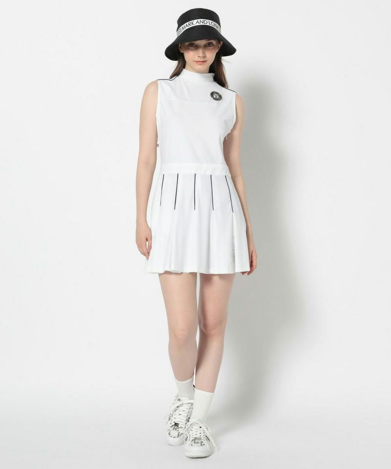 WHITE モデル:身長172cm,バスト81cm,ウエスト57cm,ヒップ88cm, 着用サイズS