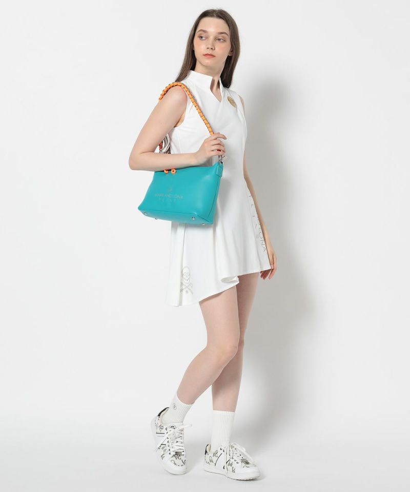 WHITE モデル:身長172cm,バスト81cm,ウエスト57cm,ヒップ88cm, 着用サイズS